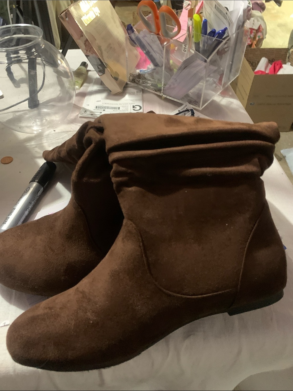 brown boots
